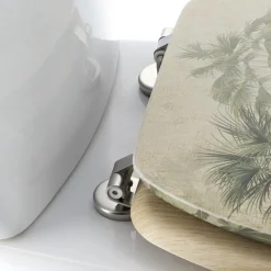 TENDANCE Abattant WC 18 pouces façon bois Palmiers Florida Vert Online