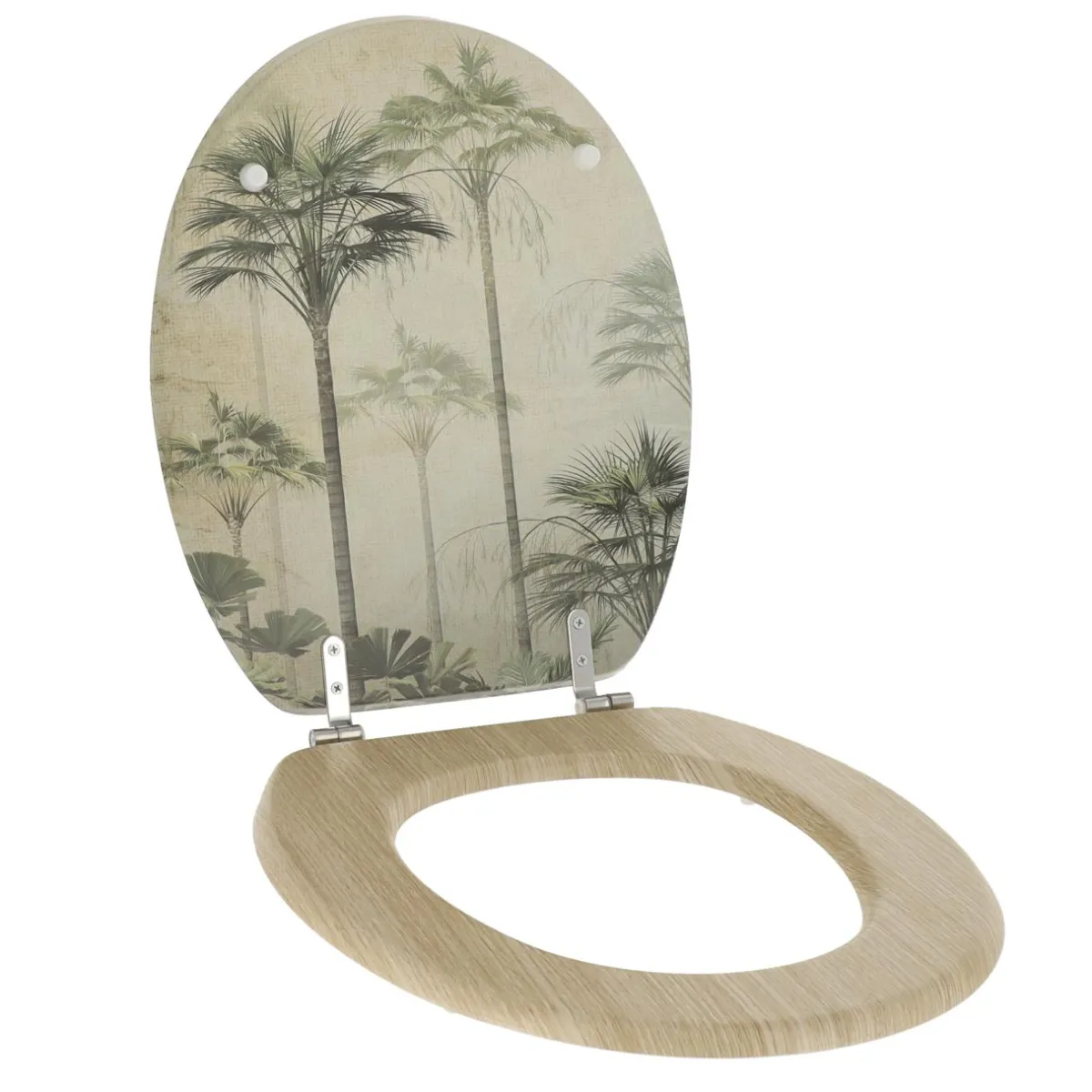 TENDANCE Abattant WC 18 pouces façon bois Palmiers Florida Vert Online