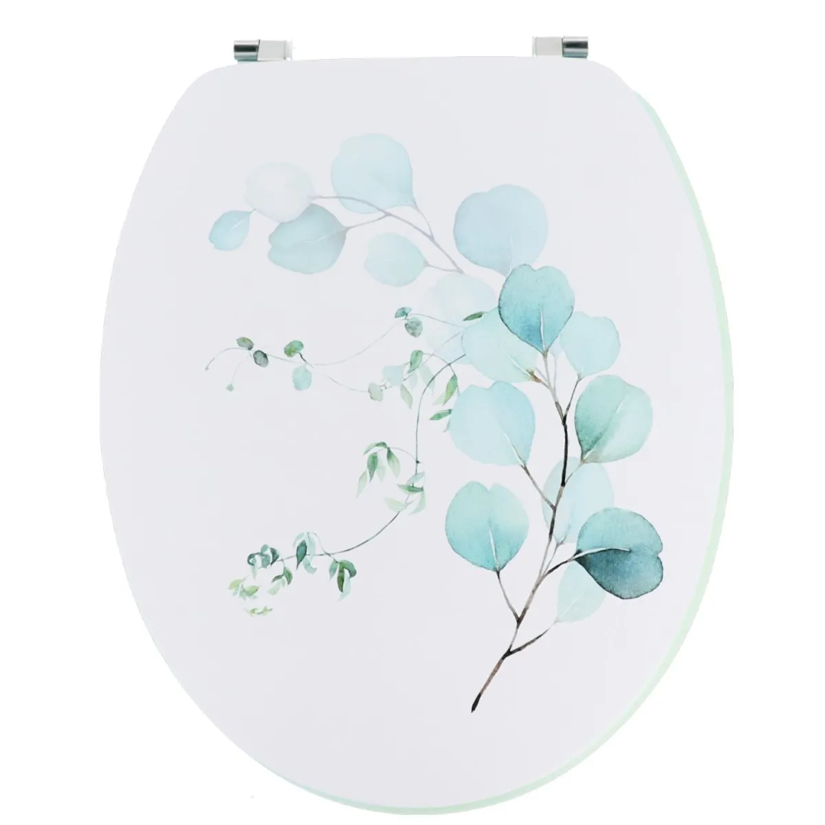 TENDANCE Abattant WC 18 pouces MDF Aquarelle Bleu Sale