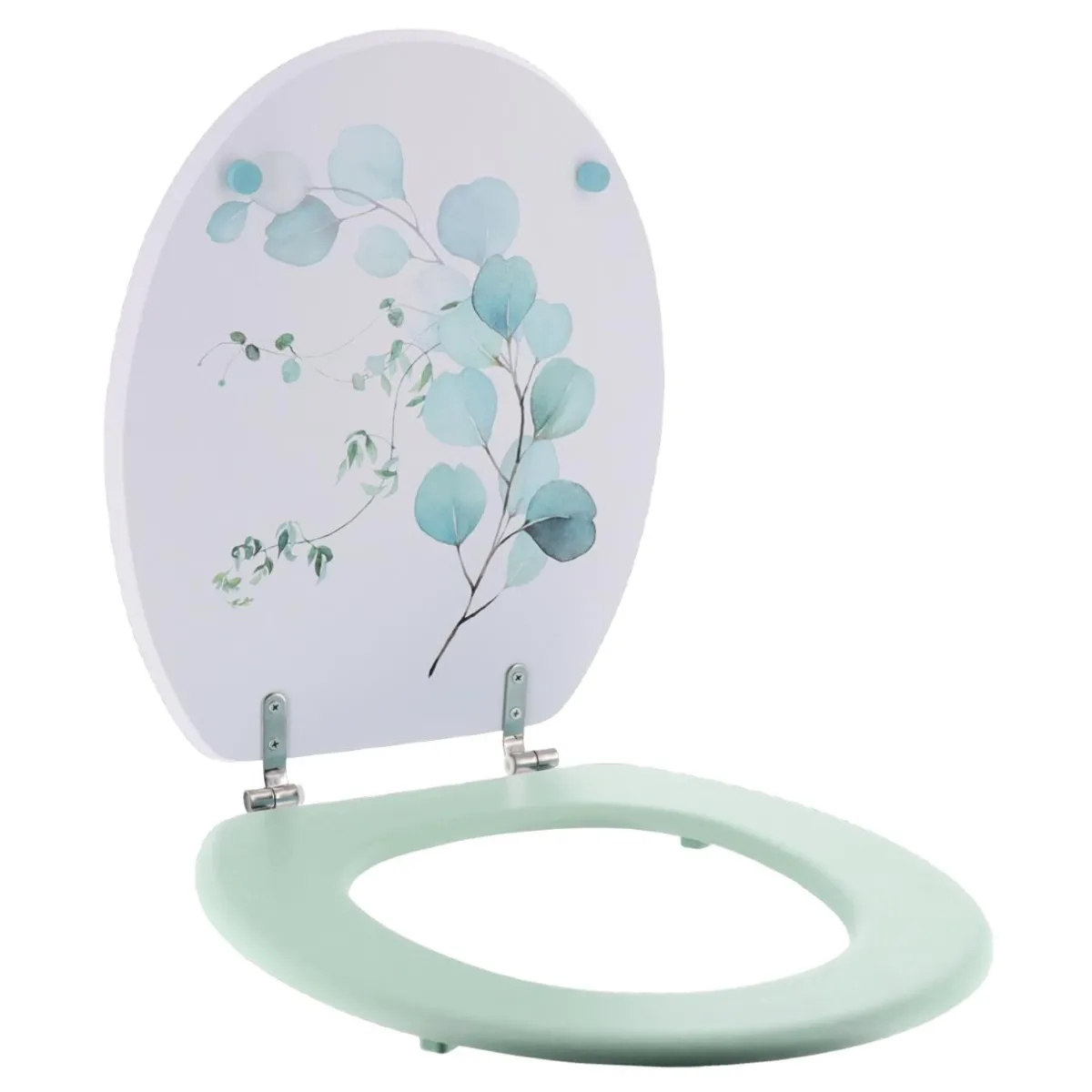 TENDANCE Abattant WC 18 pouces MDF Aquarelle Bleu Sale