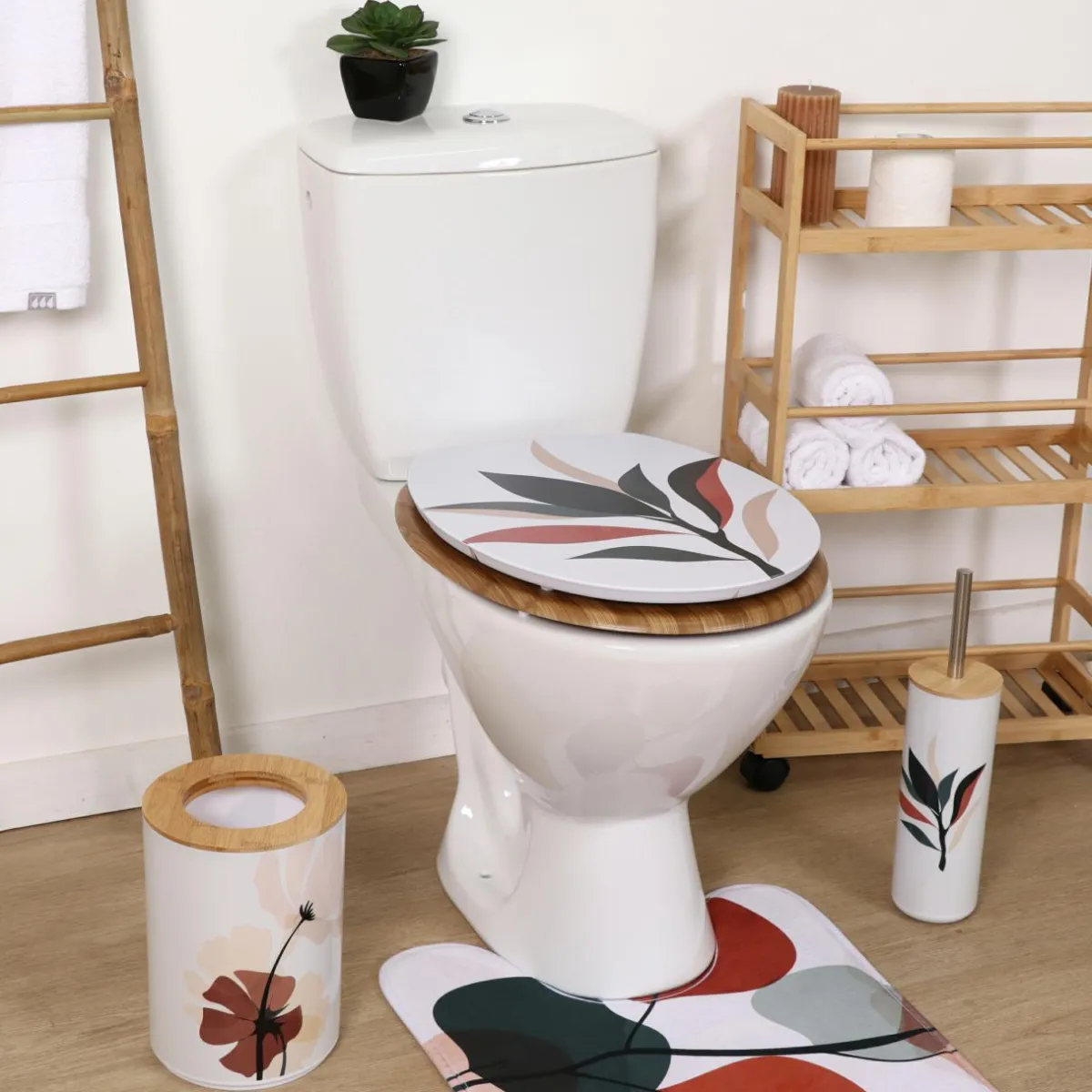 TENDANCE Abattant WC 18 pouces MDF Bucolique Multicolore Outlet