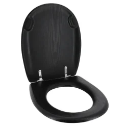 TENDANCE Abattant WC 18 pouces MDF Façon Bois Scandi Noir New