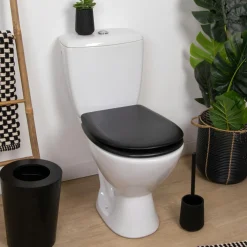TENDANCE Abattant WC 18 pouces MDF Façon Bois Scandi Noir New