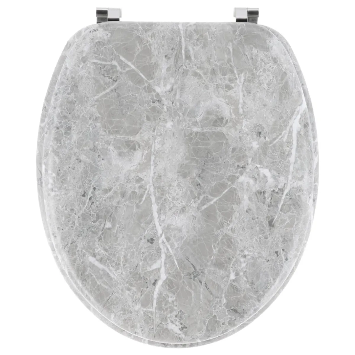 TENDANCE Abattant WC 18 pouces MDF Façon Marbre Gris Best