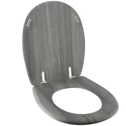 TENDANCE Abattant WC 18 pouces MDF Façon Lambris Gris Clearance