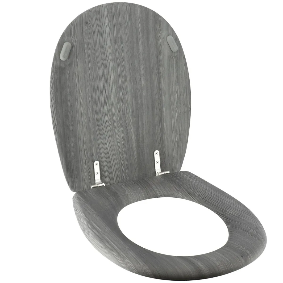 TENDANCE Abattant WC 18 pouces MDF Façon Lambris Gris Clearance