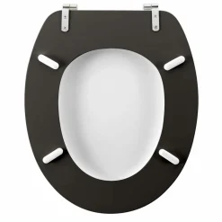 douceur d'intu017drieur Abattant WC bois (37 x 46 cm) Cocoty Noir Clearance