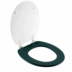 douceur d'intu017drieur Abattant WC bois (37 x 46 cm) Ginkoblue Bleu Sale
