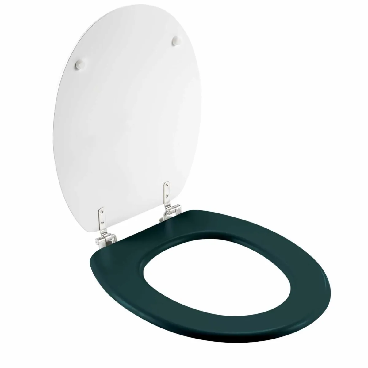 douceur d'intu017drieur Abattant WC bois (37 x 46 cm) Ginkoblue Bleu Sale