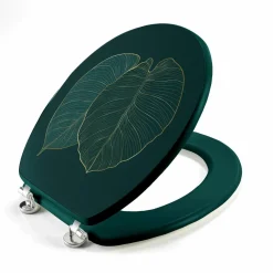 douceur d'intu017drieur Abattant WC bois (37 x 46 cm) Jade Vert Hot