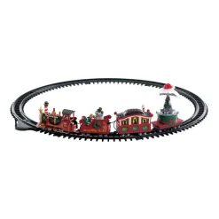 LEMAX Accessoire à piles Petit train musical North Pôle Discount