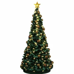LEMAX Accessoire (H24 cm) Joyeux sapin de Noël illuminé Hot