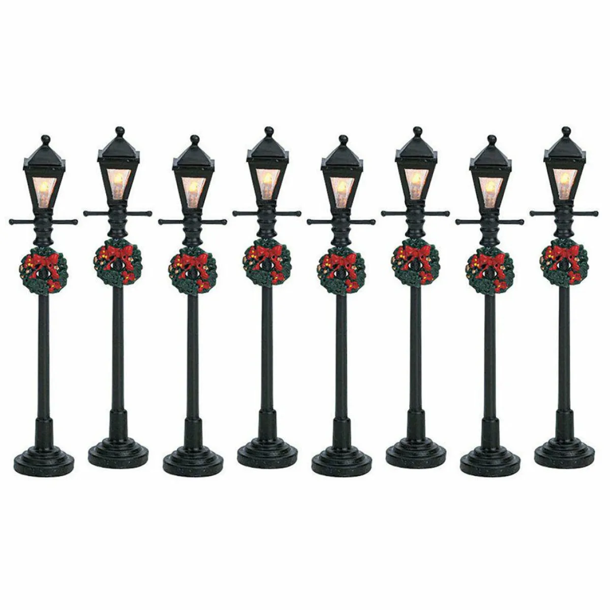 LEMAX Accessoire (H10 cm) Lot de 8 Réverbères lumineux à piles Sale