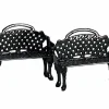 LEMAX Accessoire Lot de 2 bancs de patio Discount