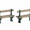 LEMAX Accessoire Lot de 2 bancs en métal Clearance