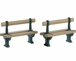 LEMAX Accessoire Lot de 2 bancs en métal Clearance