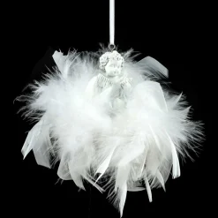 Feeric Lights & Christmas Ange à suspendre (H5,5 cm) Couronne Blanc Online