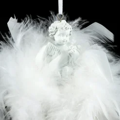 Feeric Lights & Christmas Ange à suspendre (H5,5 cm) Couronne Blanc Online