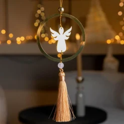 KAEMINGK Ange à suspendre (H8 cm) Zaya Camel Or Sale