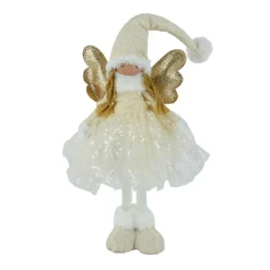 KAEMINGK Ange de Noël debout (H50 cm) Stella Crème et Or Clearance