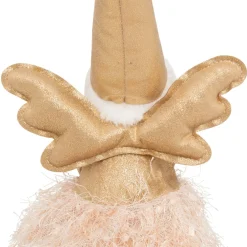 JJA Ange de Noël lumineux à piles (H48 cm) Fée clair de lune assise Dée Or Best