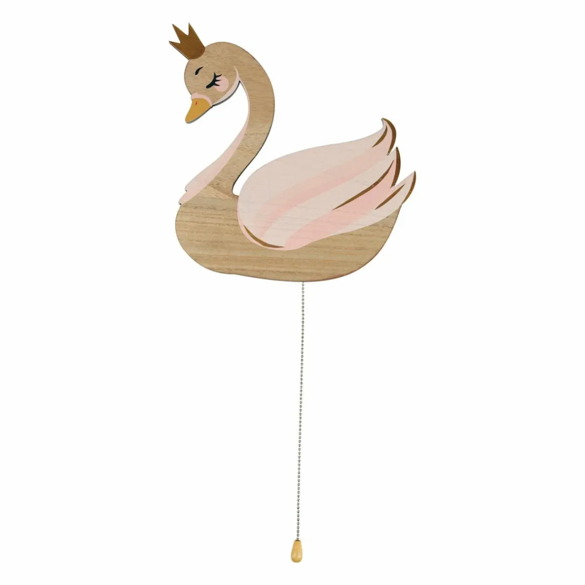 OSTARIA Applique murale bois Cygne Rose Discount
