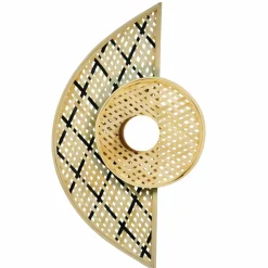 EMINZA Applique murale en bambou (H50 cm) Ravina et naturel Noir Clearance