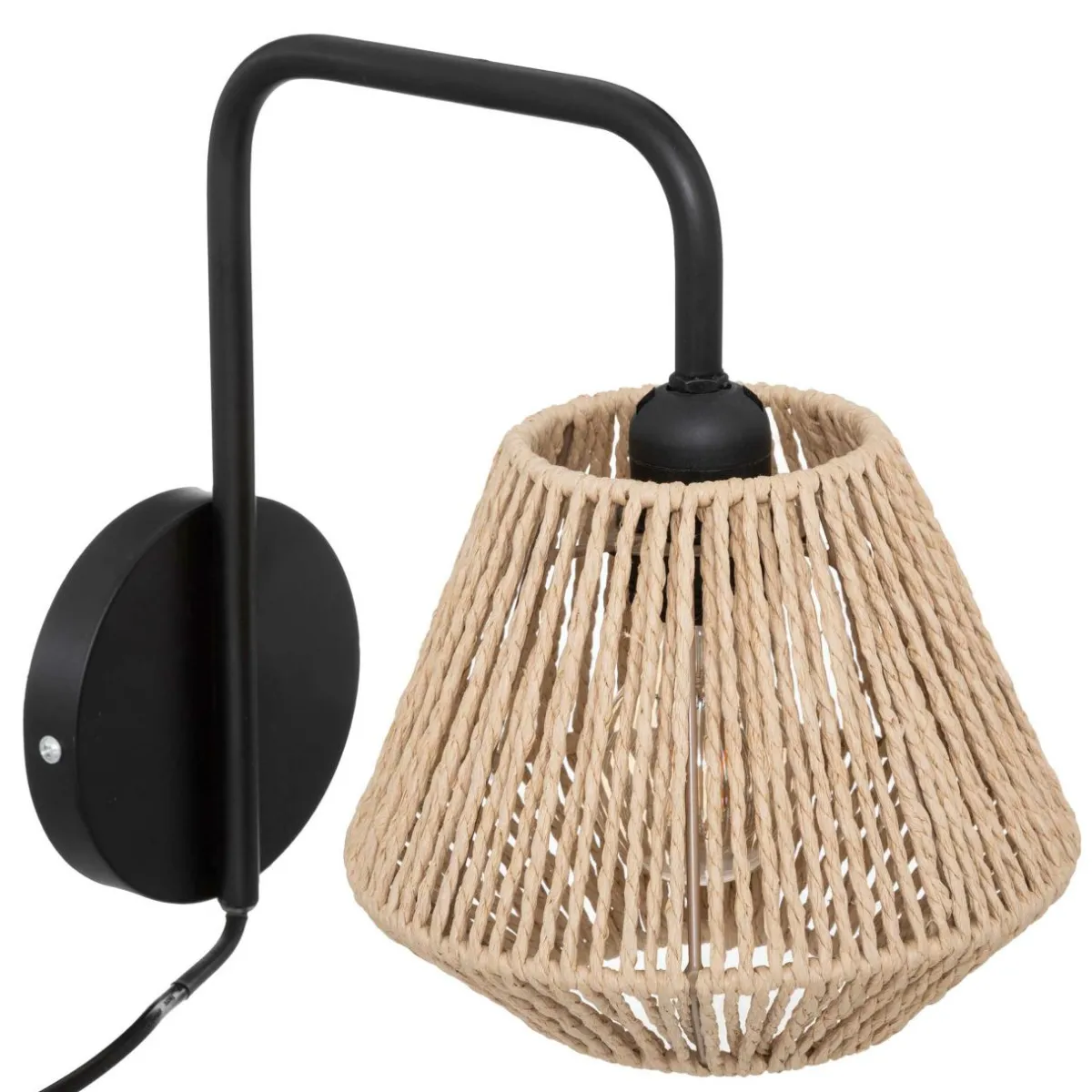 ATMOSPHERA Applique murale en corde (H25 cm) Jily et beige Noir Online