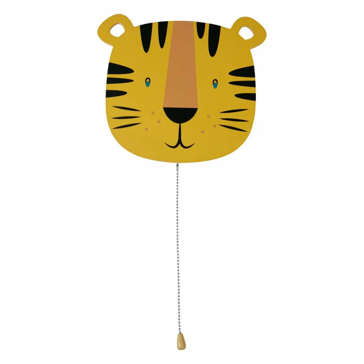 OSTARIA Applique murale enfant bois (25 x 24 cm) Tigre Orange New