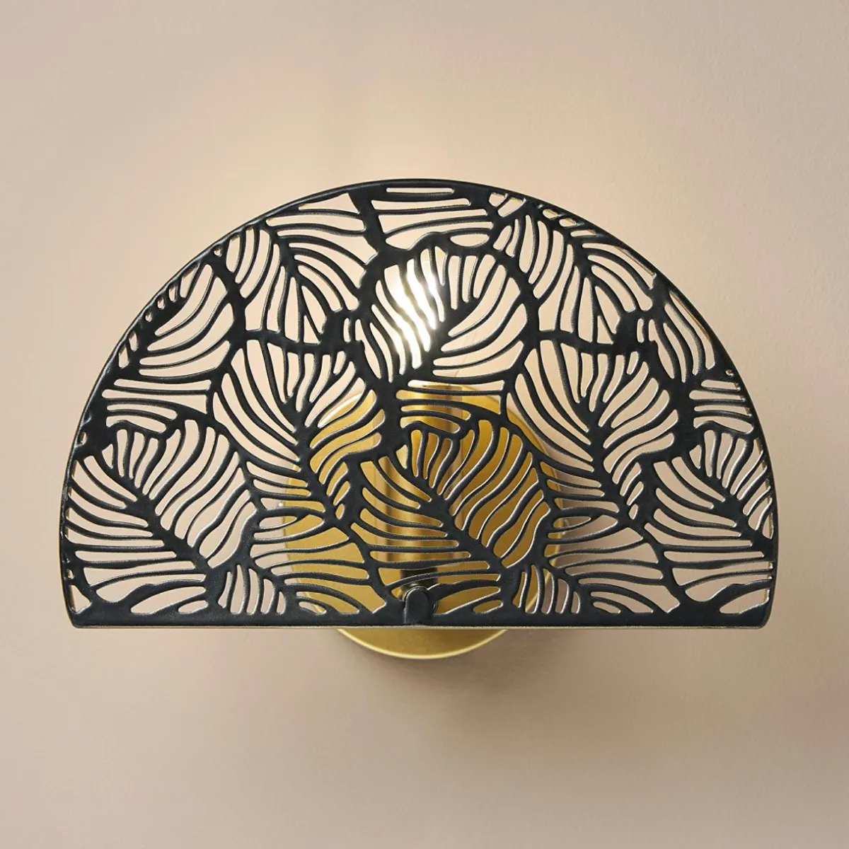 OSTARIA Applique murale métal (24 x 15,5 cm) Calathea e Noir