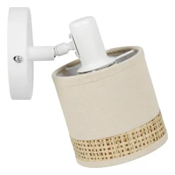 OSTARIA Applique murale orientable métal et rotin (10 x 17,5 cm) Bohemia Beige Hot