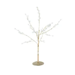 KAEMINGK Arbre de Noël à poser (H40 cm) Perles nacrées et paillettes Or Best