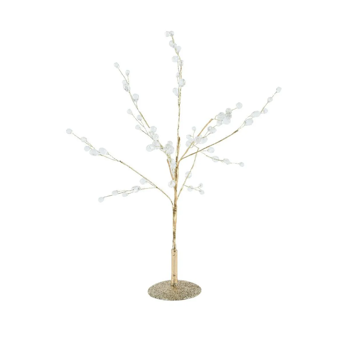 KAEMINGK Arbre de Noël à poser (H40 cm) Perles nacrées et paillettes Or Best