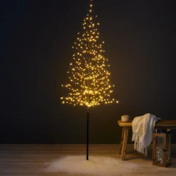 EMINZA Arbre lumineux 360 LED (H180 cm) Sapin d'hiver Blanc Chaud doré Best