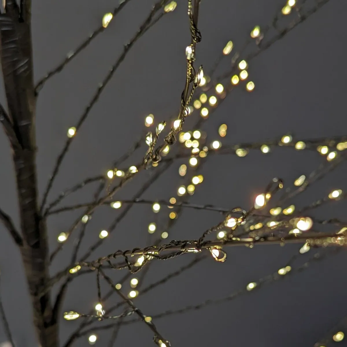 KAEMINGK Arbre lumineux 720 LED (H180 cm) Holly Platane et blanc chaud Noir Discount