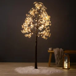 EMINZA Arbre lumineux 180 LED (H180 cm) Gypsophile givré Blanc chaud Online