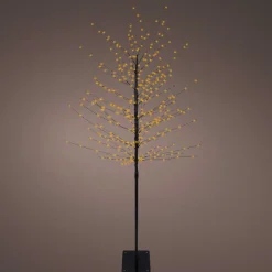 EMINZA Arbre lumineux 360 LED (H180 cm) Bouleau d'hiver Blanc Chaud doré