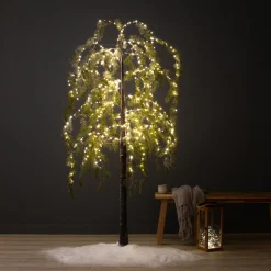 EMINZA Arbre lumineux 600 LED (H180 cm) Bouleau enneigé Blanc chaud Online