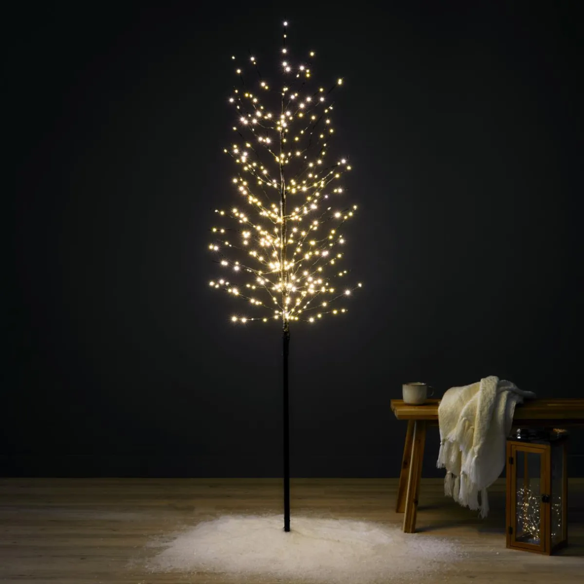 EMINZA Arbre lumineux 360 LED (H180 cm) Bouleau d'hiver Blanc chaud Clearance