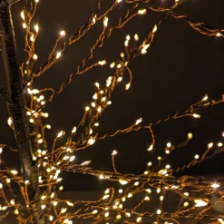 KAEMINGK Arbre lumineux 1755 LED (H175 cm) Christmas Luxe et blanc chaud Noir