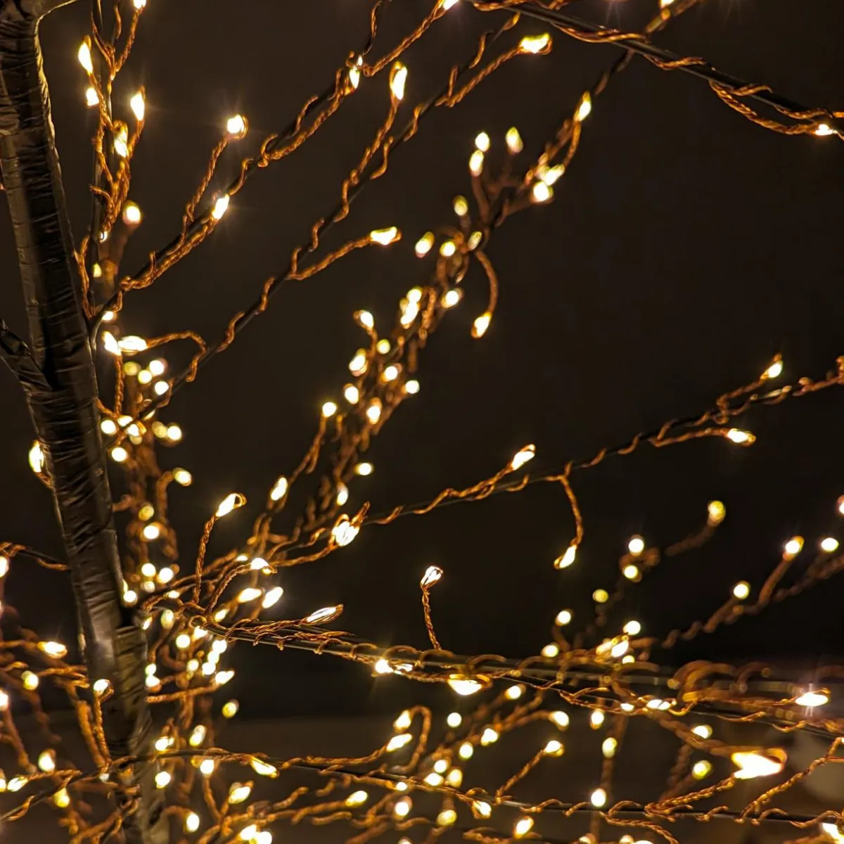 KAEMINGK Arbre lumineux 1755 LED (H175 cm) Christmas Luxe et blanc chaud Noir