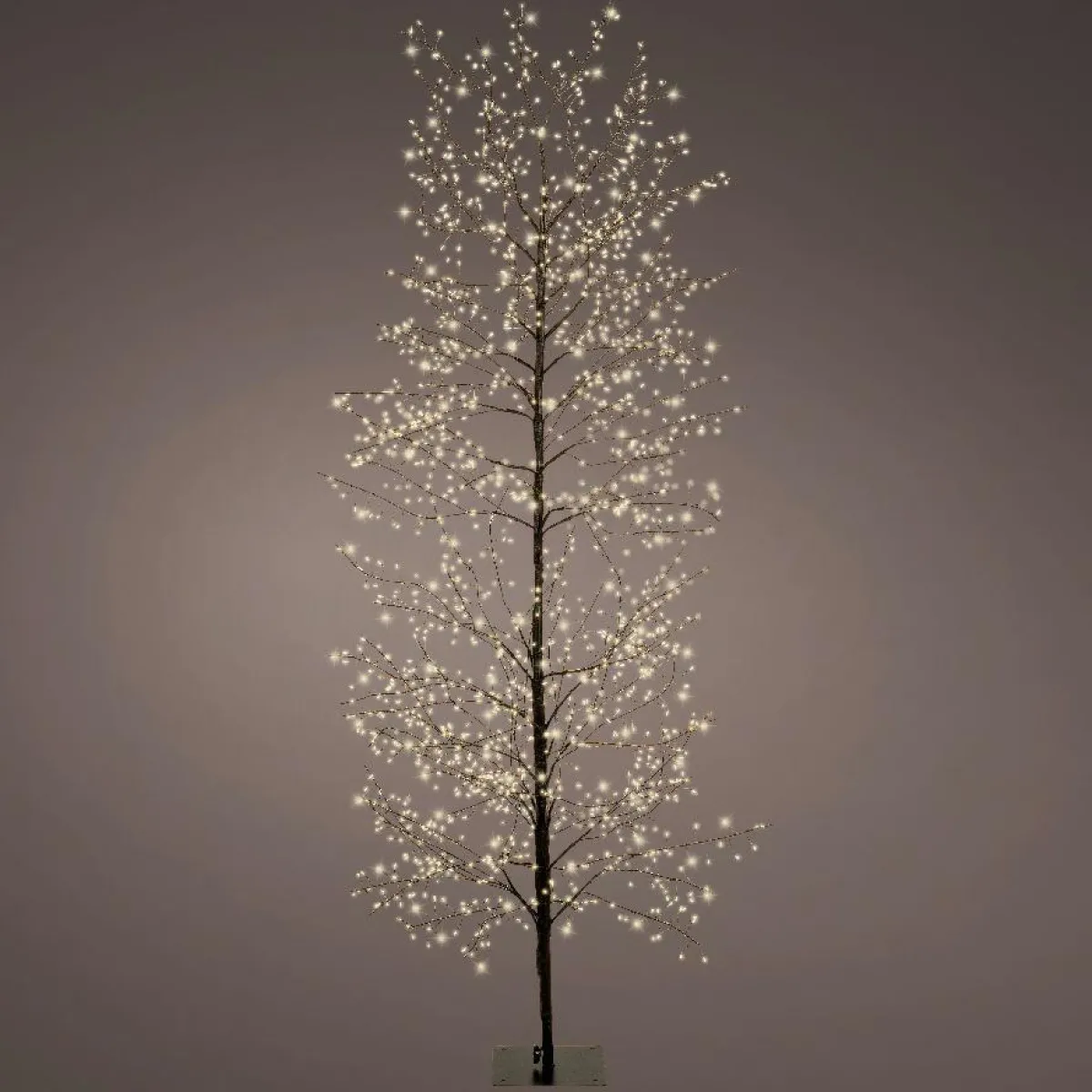 KAEMINGK Arbre lumineux 1755 LED (H175 cm) Christmas Luxe et blanc chaud Noir