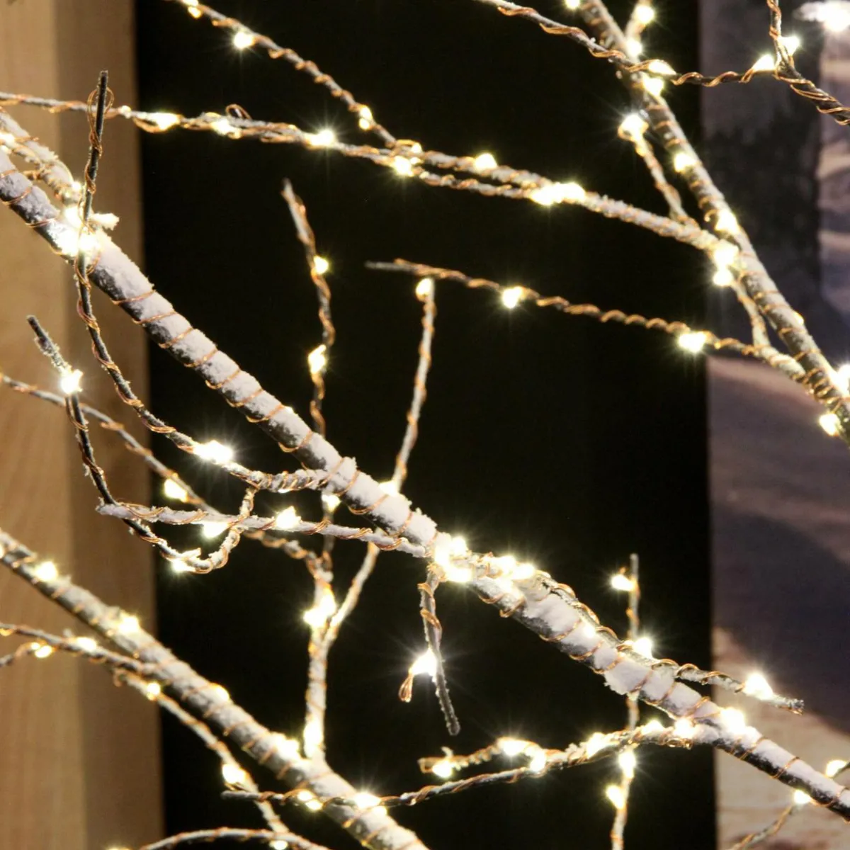KAEMINGK Arbre lumineux 300 Micro LED (H100 cm) Bouleau Cayden Blanc chaud Hot