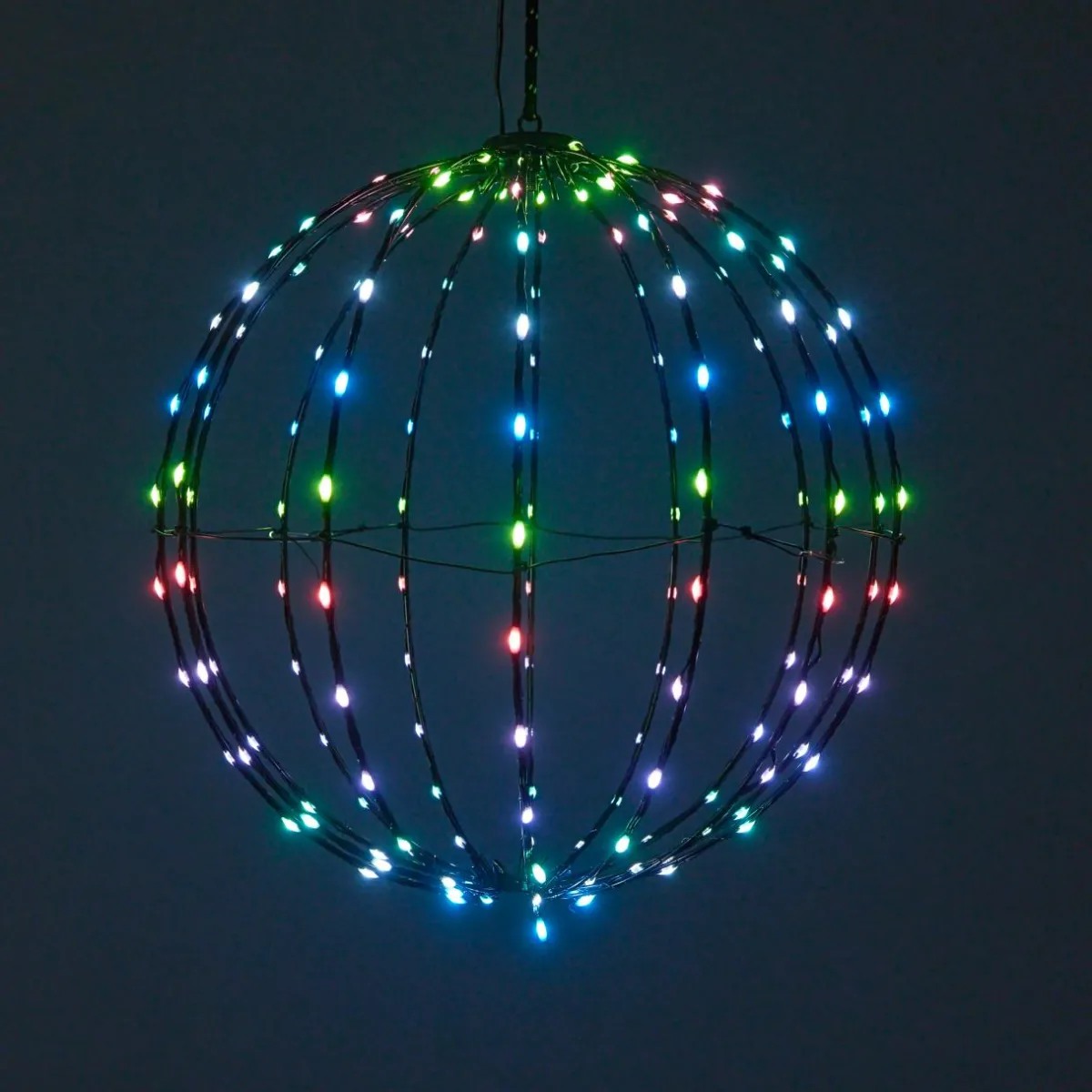 KOOPMAN Ballon lumineux Digital 168 LED (D40 cm) Pliable Multicolore Online