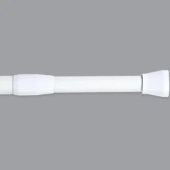 TENDANCE Barre de rideau de douche autobloquante (de 110 à 200 cm) Blanc Sale