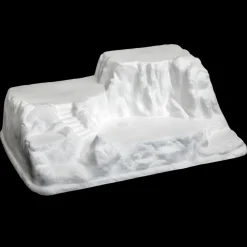 Feeric Lights & Christmas Base de village (54 x 40 cm) Montagne escalier Blanc