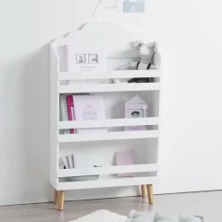 ATMOSPHERA Bibliothèque enfant bois (H100 cm) Nuage he Blanc Best