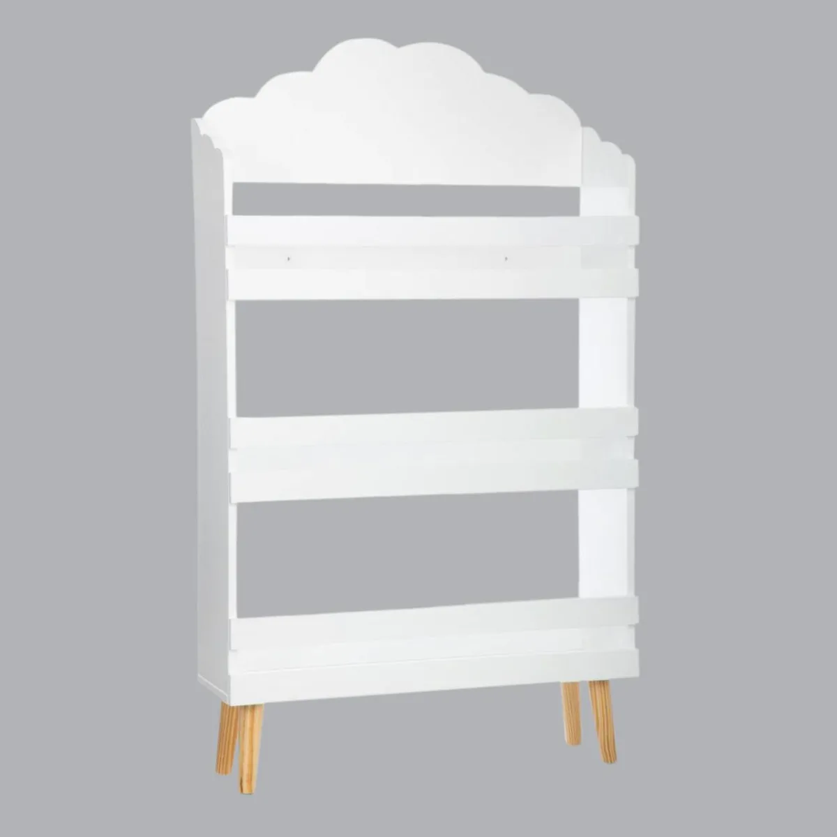 ATMOSPHERA Bibliothèque enfant bois (H100 cm) Nuage he Blanc Best