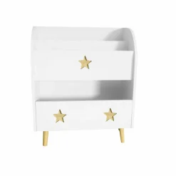 EMINZA Bibliothèque enfant bois (H72 cm) Stars he Blanc Online