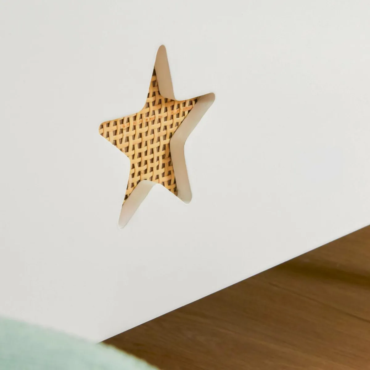 EMINZA Bibliothèque enfant bois (H72 cm) Stars he Blanc Online